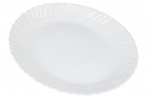 Talerz owalny płaski szklany 35cm