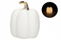 Figura porcelanowa dynia z led 14,3x14,3x17cm