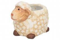 Osłonka ceramiczna owca 14x10x10,5cm