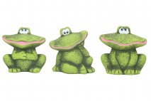 Figurka ceramiczna żaba 14cm