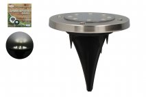 Lampka solarna 8 LED śr:11,5  w:3,5cm