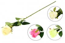 Kwiat sztuczny róża 62cm mix kolorów