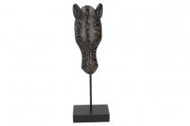 Figurka dekoracyjna gepard 8,5x13,5x44cm czarny, polyresin