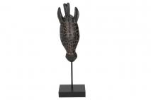 Figurka dekoracyjna żyrafa 8,5x13,5x44cm czarny, polyresin