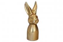 Wielk. Figurka ceramiczna królik 9x7,8x25,6cm, szampański