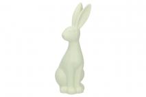 Wielk. Figurka ceramiczna królik 11,8x10,2x29,2cm, miętowy
