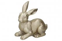 Wielk. Figurka zając 32,5x17x33,5cm złoty