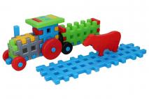 Kpl Klocki konstrukcyjne TRAKTOR FARMERA 11x38x15cm