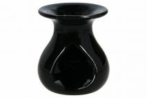 Kominek ceramiczny 9,5x11cm, czarny
