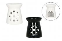 Kominek ceramiczny 9,1x9,1x11cm mix biały i czarny