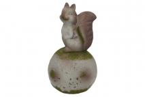Figurka ceramiczna wiewiórka 12x12x21cm