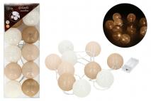 Girlanda świetlna cotton balls 6cm 10szt