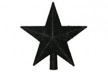 Ozd.boż. Gwiazda na choinkę 20cm czarny