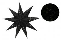 Gwiazda papierowa LED 60cm czarny welur