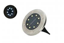 Lampka solarna 8 LED śr:11,5  w:3,5cm