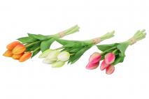 Bukiet kwiatów sztucznych tulipan 7szt 28cm