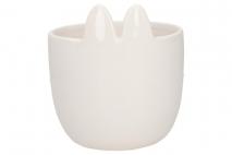 Wielk. Osłonka ceramiczna 10,3x10,3x11,3cm biały