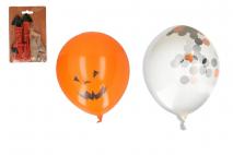 Kpl Balony Halloween 4szt (2LED +2 z konfetti) 38cm