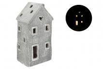 Figura dekoracyjna domek LED 16x12x30cm