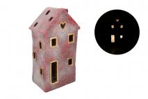 Figura dekoracyjna domek LED 28x19x51,5cm