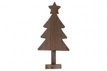 Figurka drewniana choinka 31x15x1,5cm