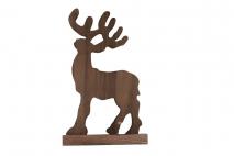 Figurka drewniana renifer 26x14,5x1,5cm