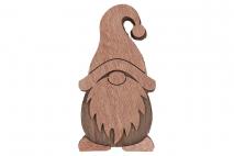 Figurka drewniana skrzat 15x7,5cm