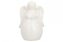 Figurka ceramiczna aniołek 7,5x6,2x10,7cm biały