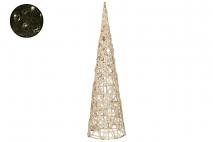 Stożek z LED, 30cm,złota