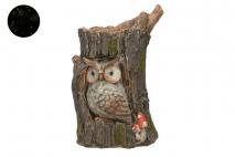 Figura solarna sowa 20,8x17,2x31,6cm