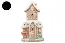 Figura dekoracyjna z LED domek  26,8x15,7x47,5cm