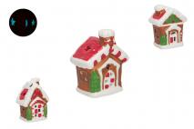 Ozd.boż. Figurka ceramiczna LED 5,5x8,5x10,8cm mix wzorów