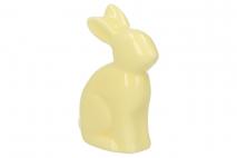 Wielk. Figurka ceramiczna zając 6,5x2,5x7,7cm żółty