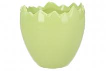 Wielk. Osłonka ceramiczna 12x12x11,5cm zielony