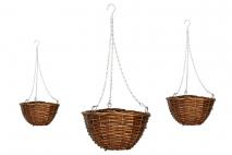 Kpl Osłonka wiklinowa 3szt29xH16cm, 24.5x14.5  20xH13cm