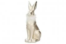 Wielk. Figurka ceramiczna królik 10,50x8x22cm