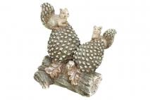 Figura ogrodowa wiewiórka33,8x18x37cm