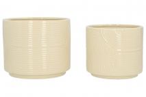Kpl Osłonka ceramiczna 2szt śr.18x15cm,śr.15x13cm