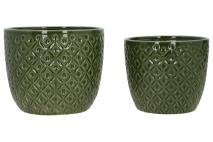 Kpl Osłonka ceramiczna 2szt śr.18x15cm,śr.15x13cm