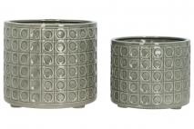 Kpl Osłonka ceramiczna 2szt śr.18x15cm,śr.15x13cm