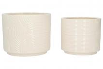 Kpl Osłonka ceramiczna 2szt, śr.18x15cm,śr.15x13cm