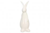Figura ceramiczna zając 8,2x7x22,7cm