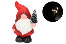 Figura ceramiczna LED mikołaj 7,2x9,9x14,8cm