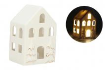 Figura ceramiczna LED domek 7x5,7x10,5cm