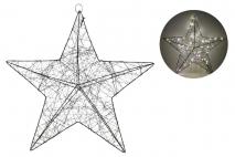 Dekoracja LED Gwiazda 40cm, 40LED, czarny