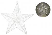 Dekoracja LED Gwiazda 50cm, 60LED, srebrny
