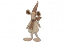 Figura tekstylna mysz 15x10x56cm