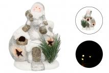 Figura dekoracyjna LED bałwan mix wzorów8,5x11,5x14cm