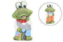 Figurka ceramiczna żaba mix 17x12x30cm