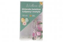 Girlanda świetlna 10LED Tulipany i motyle